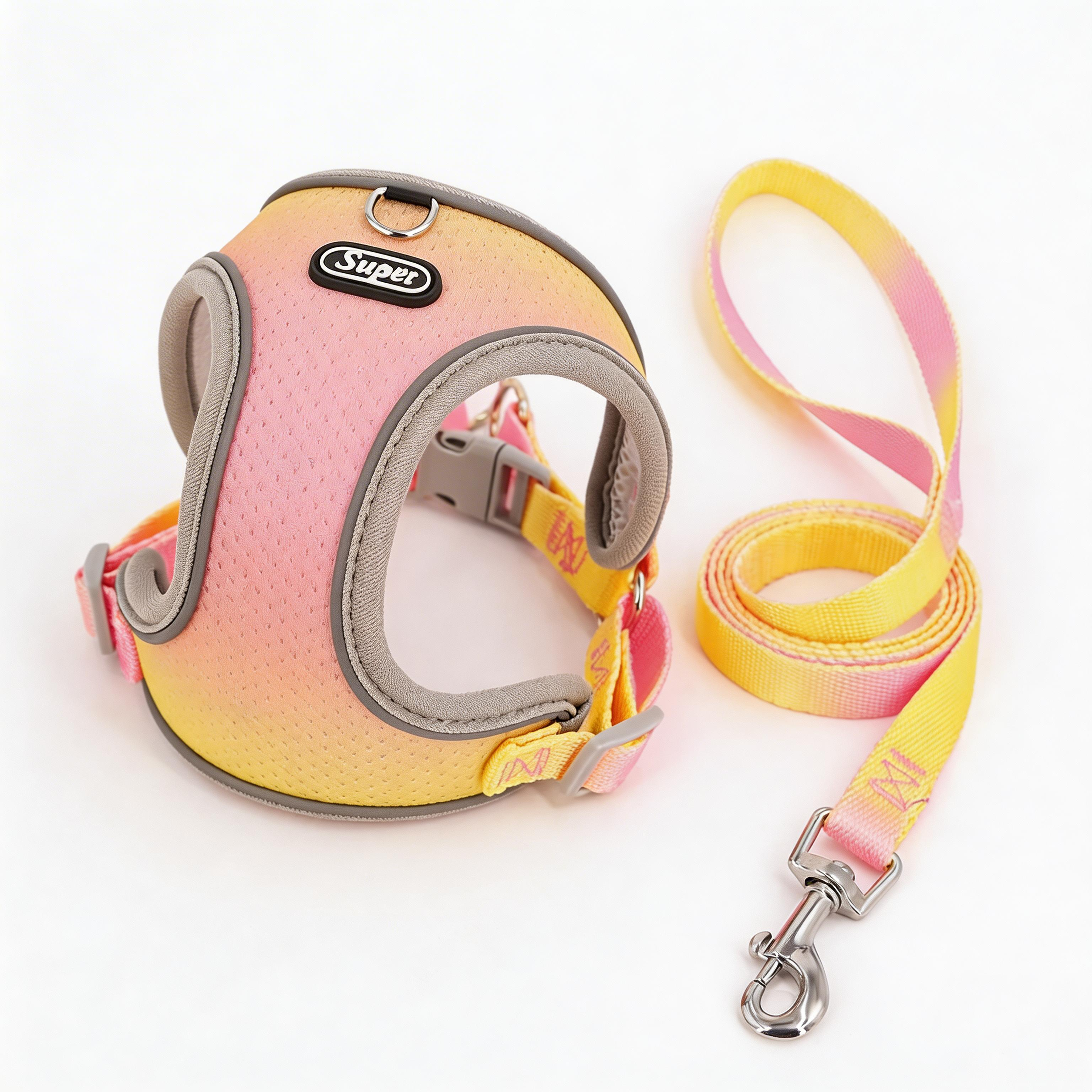 Reflective Pet Comfort Harness + leashs